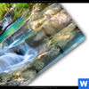 Acrylglasbild Tropischer Wasserfall Quadrat Materialbild