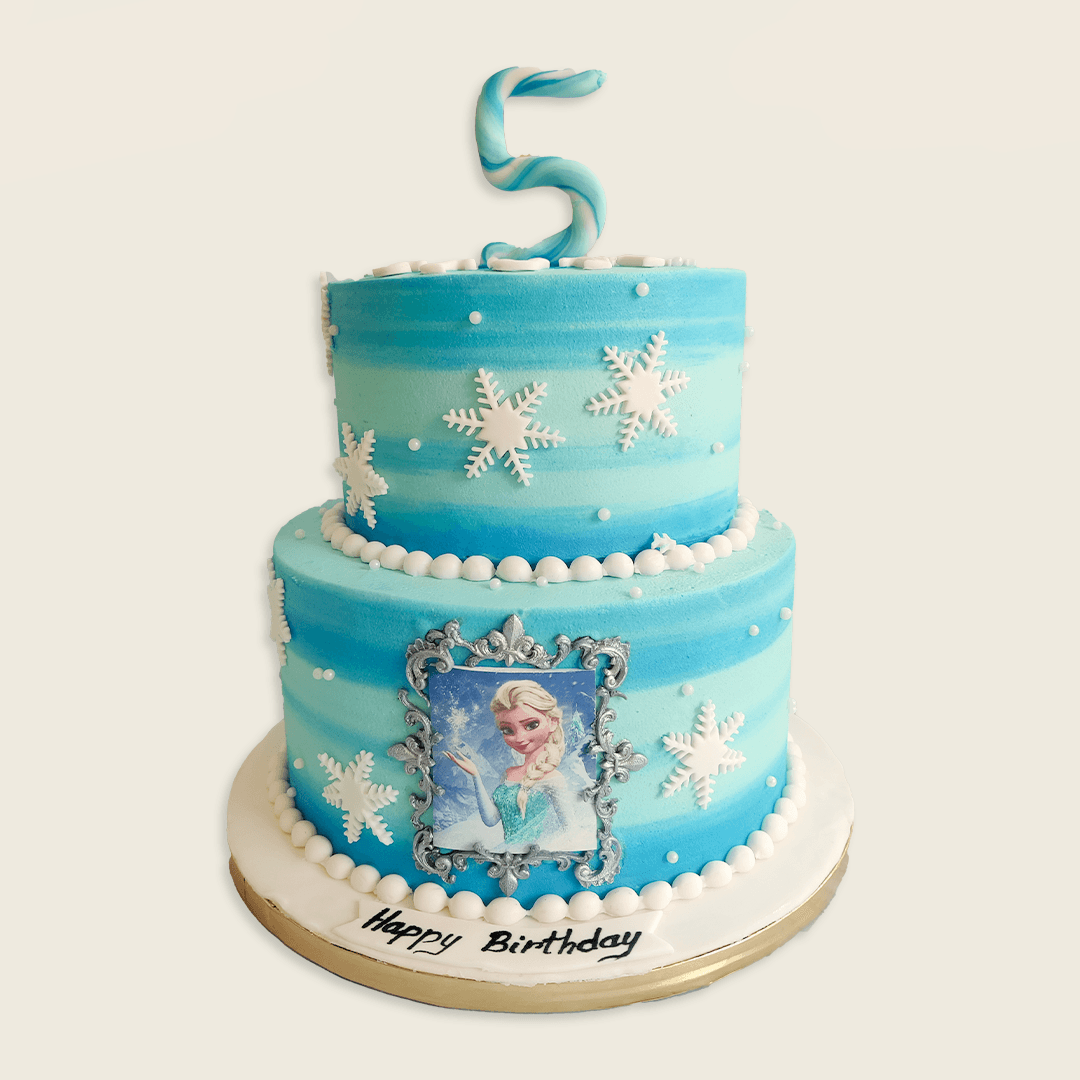 3kg, 2tier frozen elsa cake – Crave by Leena