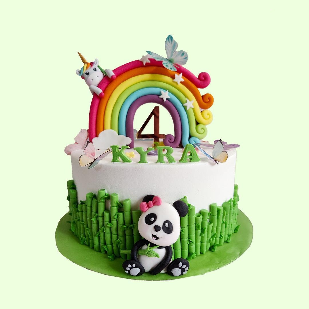 The Panda Rainbow Unicorn Cake | Crave by Leena