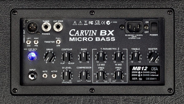Carvin MB12 300 watt 3-way bass combo amp