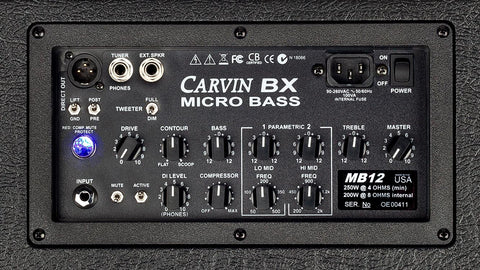 Carvin MB12 300W 3-way bass amplifier combo
