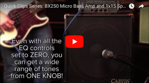 Quick Clips: BX250 Micro Bass Amp and 1x15 Cab