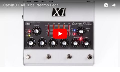 X1 All Tube Preamp Pedal Demo Video