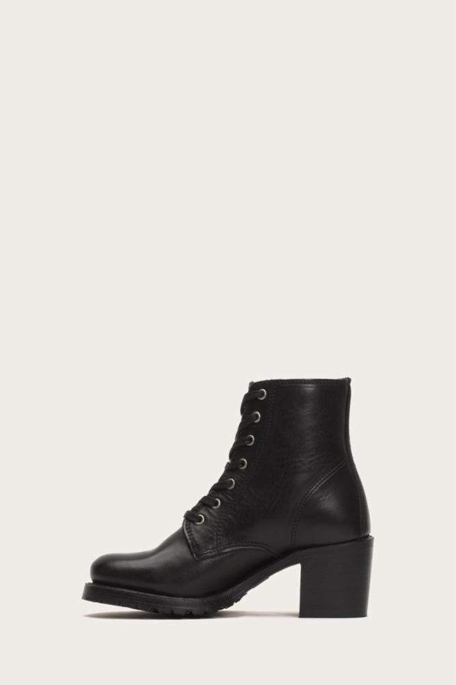 frye sabrina 6g lace up black