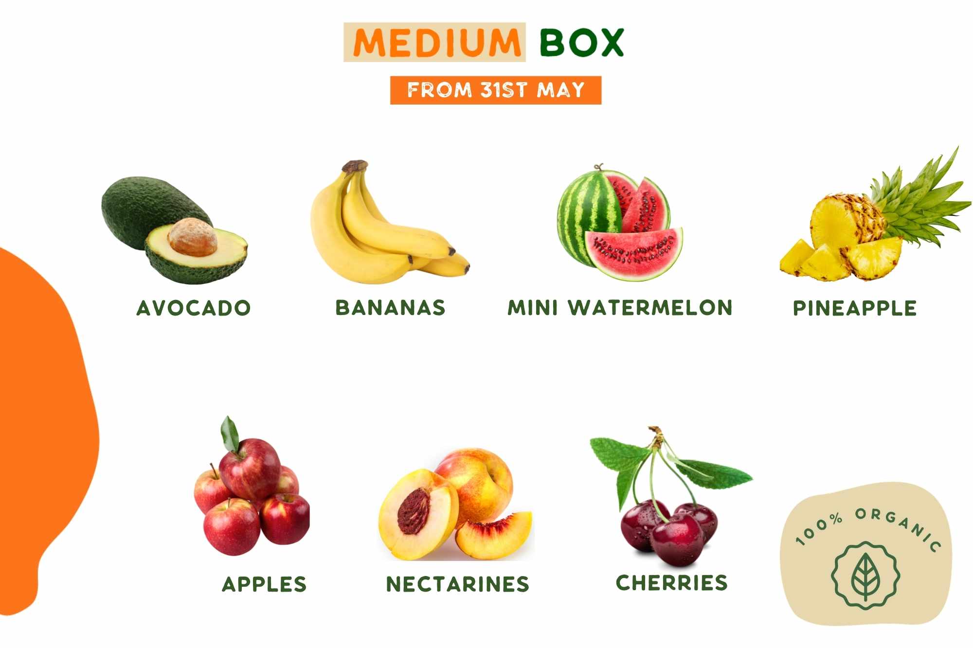 Medium Organic Fruit box