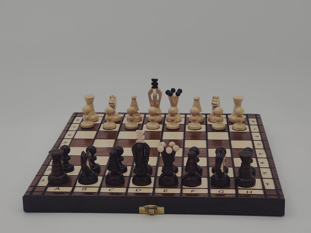 Noordoosten Ramkoers Radioactief Houten schaakspellen - 32 cm toerist - Brown - Orac Games – Orac games