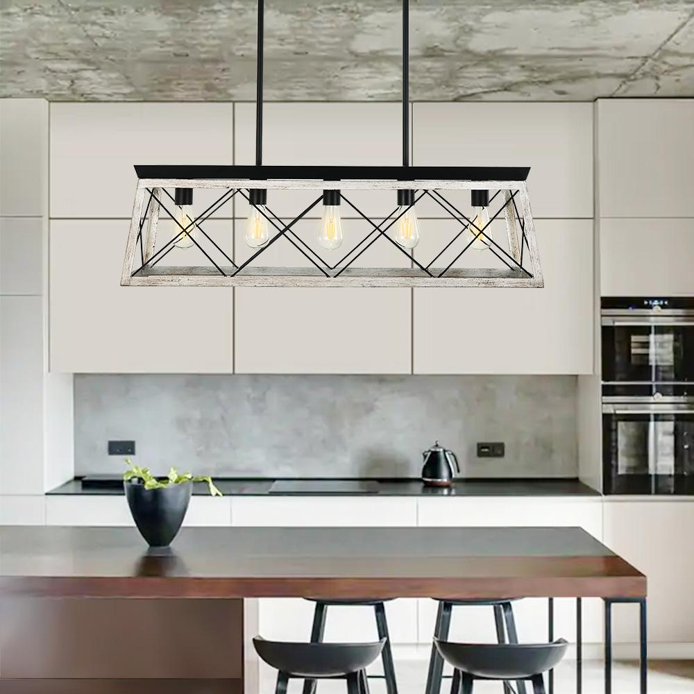 rectangular island chandelier