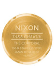 Nixon Corporal Stainless Steel Gold Black Watch - A346 510-00