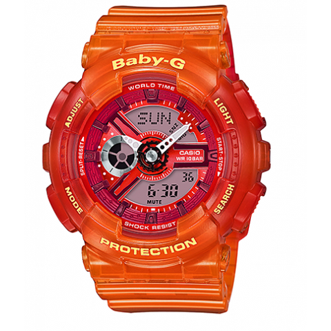 Baby-G Women's Casio Semi-Transparent Analog Digital Sport Watch - BA-110JM-4A