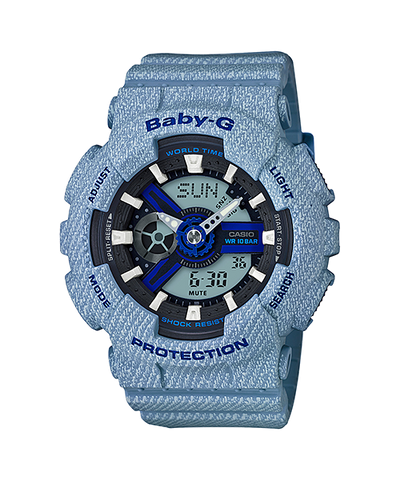 Baby-G Women's Casio Analog-Digital Black Dial Watch - BA-11-DE-2A2DR