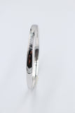 9ct White Gold Solid Bangle