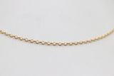 9ct Gold Oval Belcher Chain 50cm
