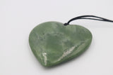 New Zealand Greenstone Heart with Engraving