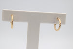 9ct Gold Twist Stud Earrings