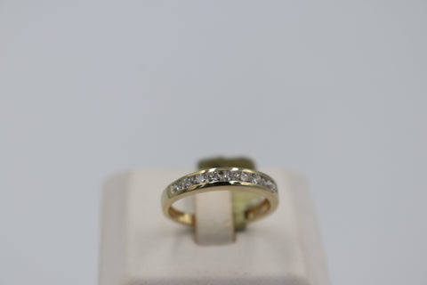 10K Gold Diamond Channel Set ring with 0.50 carat of Diamonds