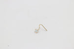 9ct Gold Genuine Opal Nose Stud