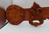 Wooden 21st key With a Manaia
