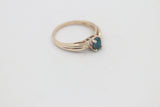 9ct Gold Opal ring set with Diamonds