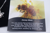 Stg silver Honey Bee Pendent