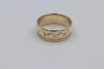 9ct Gold Wedding Band 8mm wide