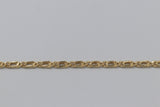 9ct Gold Chain Curb Style Italian Chain 65cm