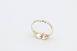 9ct Gold Girls Signet Ring with Aquamarine