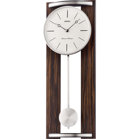 Seiko Pendulum Chiming Wall Clock QXH078-B