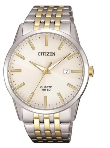 Citizen Men's Silver and Gold Tones Quartz Watch -  BI5006-81P
