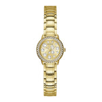 Guess Ladies Champagne Dial With Gold Watch - GW0028L2