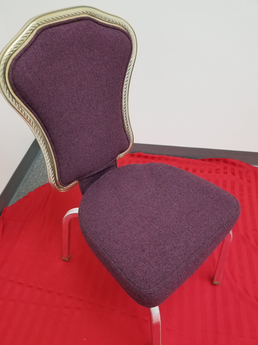 Infanti Royal Purple All-Fabric banquet/Church/Ballroom chair 