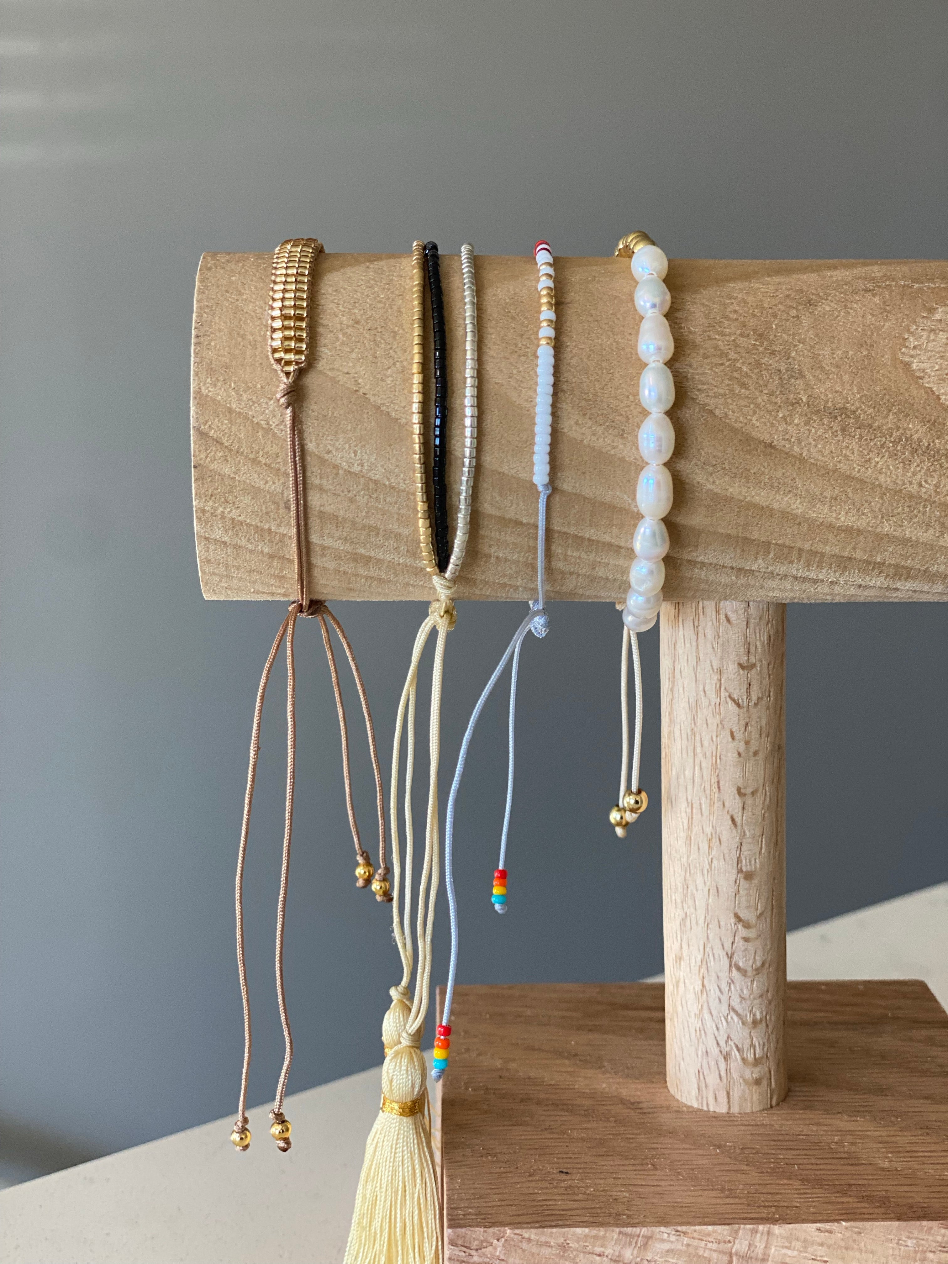 Golden Pearl Adjustable Bracelet - ONIE + SKY
