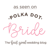 featured in polka dot wedding blog
