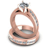 Round Diamonds 1.35CT Bridal Set in 18KT Rose Gold