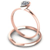 Pear Cut Diamonds Bridal Set in 18KT Rose Gold