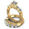 Round Cut Diamonds Bridal Set in 14KT Rose Gold