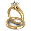 Princess Cut Diamonds Bridal Set in 14KT Rose Gold