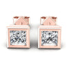 Princess Diamonds 0.25CT Stud Earrings in 18KT White Gold