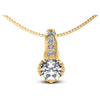 Round Diamonds 0.70CT Fashion Pendant in 14KT White Gold