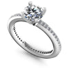 Round Diamonds 0.75CT Engagement Ring in 14KT White Gold