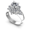 Round Diamonds 1.40CT Engagement Ring in 14KT White Gold