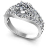 Round Diamonds 1.35CT Halo Ring in 14KT White Gold