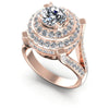 Round Diamonds 1.60CT Halo Ring in 18KT White Gold