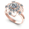 Round Cut Diamonds Halo Ring in 18KT White Gold