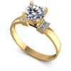 0.50CT Round And Princess  Cut Diamonds Engagement Rings