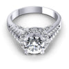 Round Diamonds 1.15CT Halo Ring in 14KT Yellow Gold