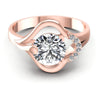 Round Diamonds 0.40CT Engagement Ring in 18KT Yellow Gold