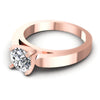 Round Diamonds 0.35CT Solitaire Ring in 18KT Rose Gold