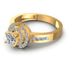 Princess and Round Diamonds 1.05CT Halo Ring in 14KT Rose Gold
