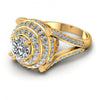 Round Diamonds 1.60CT Halo Ring in 14KT Rose Gold