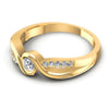 Round Diamonds 0.25CT Fashion Ring in 14KT Rose Gold